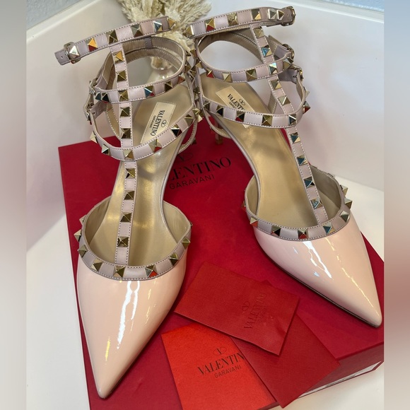 🎀 VALENTINO GARAVANI ROCKSTUD SLINGBACK / UNUSED - Picture 3 of 10
